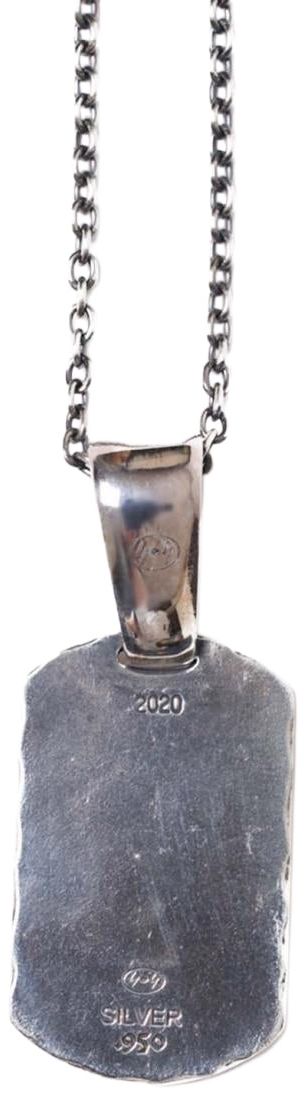 Yohji Yamamoto Pour Homme D Tag Pendant Silver