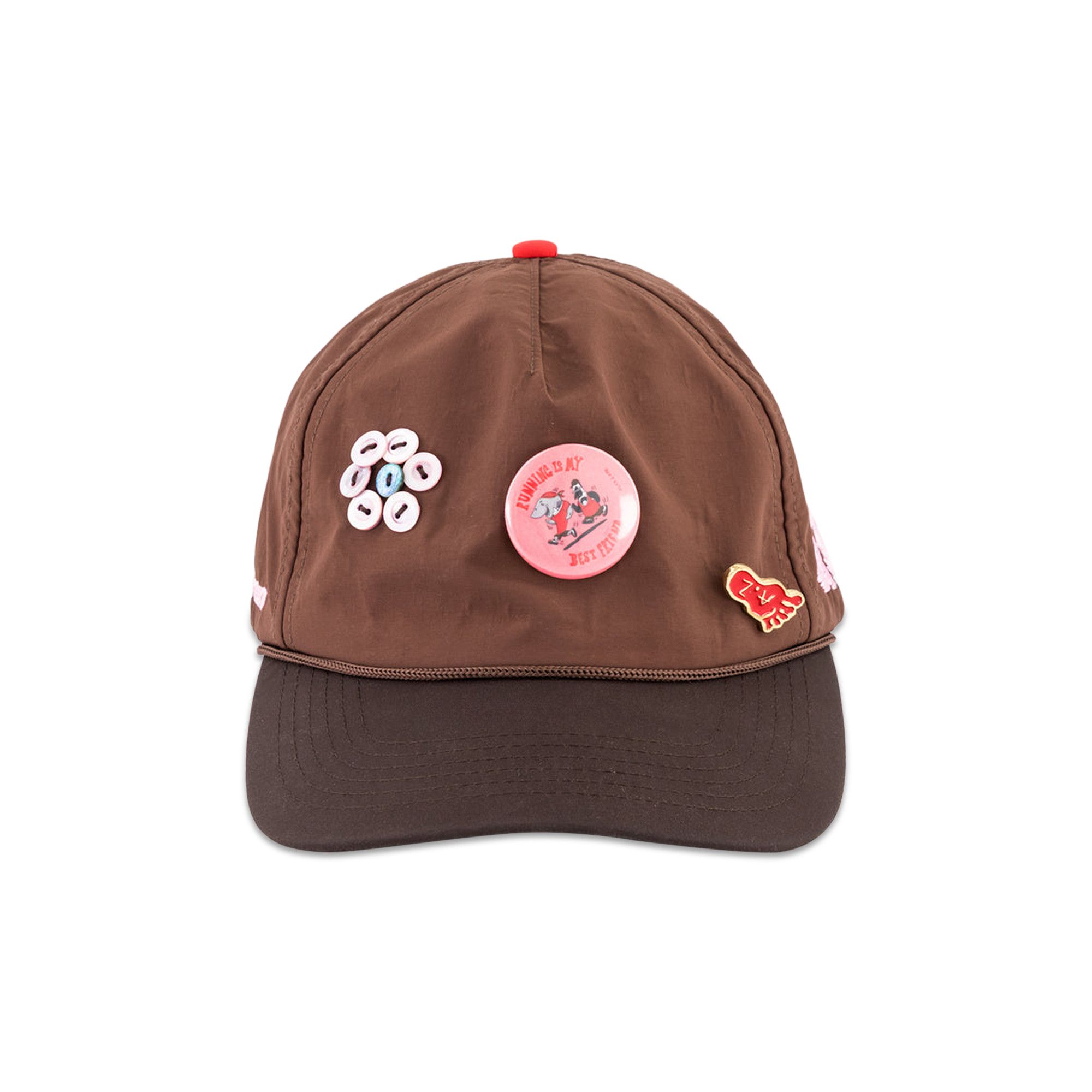 Buy Alex Zono Running Is My Best Friend Pin Trucker Hat 'Brown
