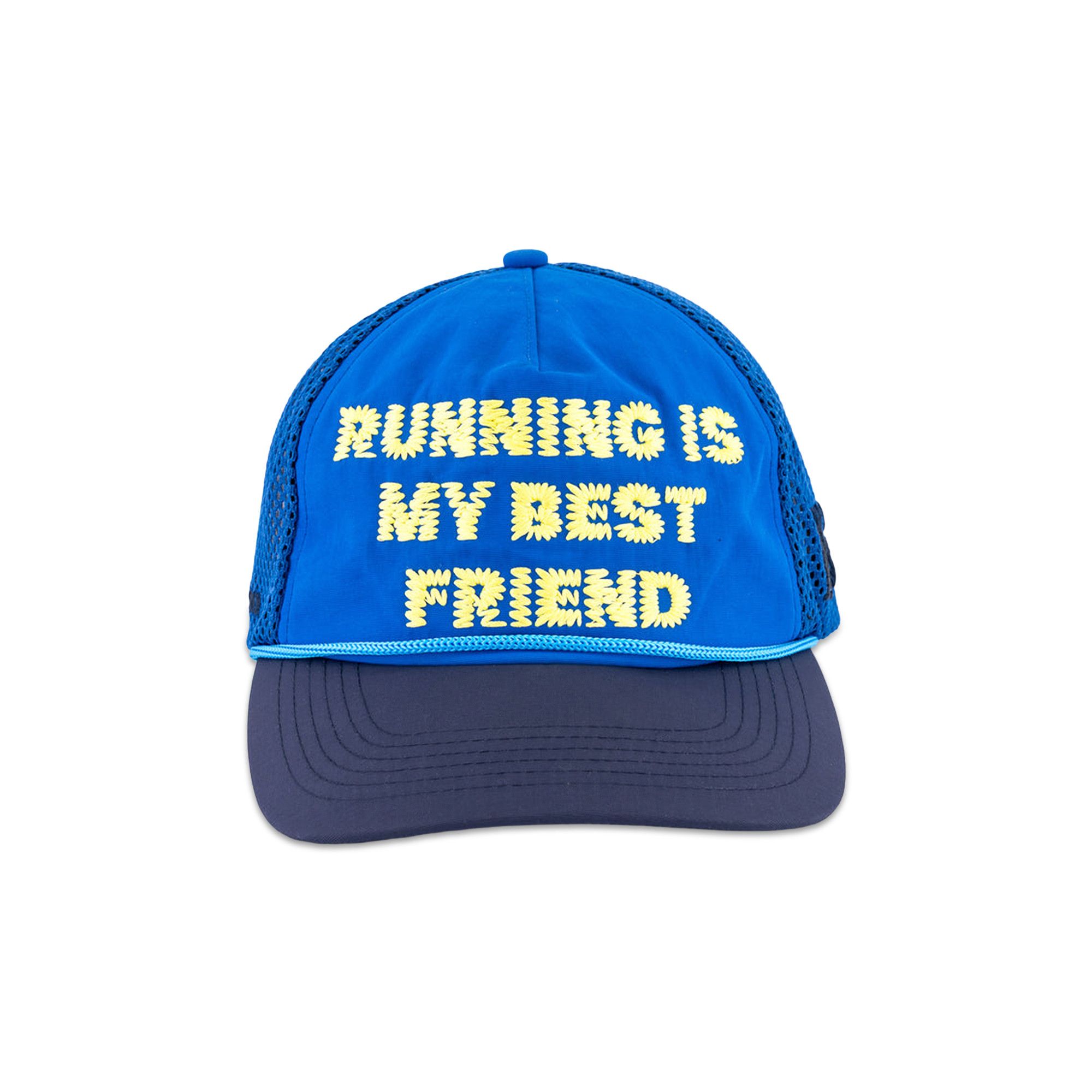 Buy Alex Zono Running Is My Best Friend Trucker Hat 'Blue' - 14059