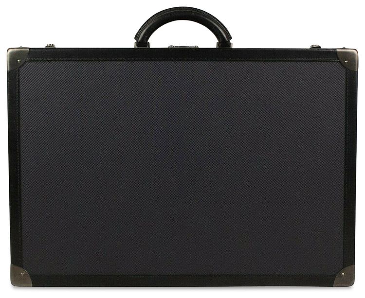 Bottega Veneta Canvas Marco Polo Hard Suitcase Luggage Blue