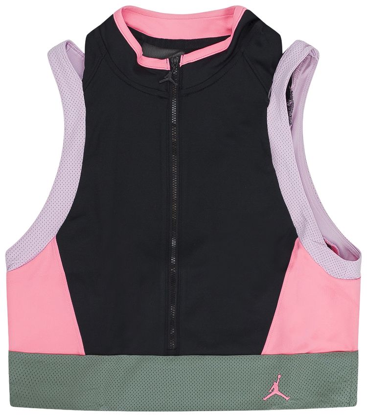 Air Jordan Heatwave Crop Top BlackArctic PinkGreen