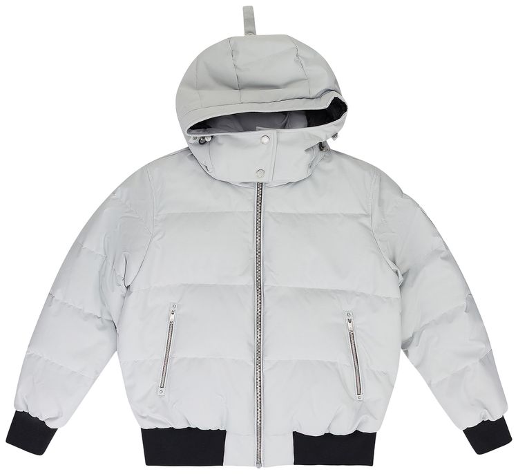 Moose Knuckles Cloud Shearling Bomber Jacket Grey