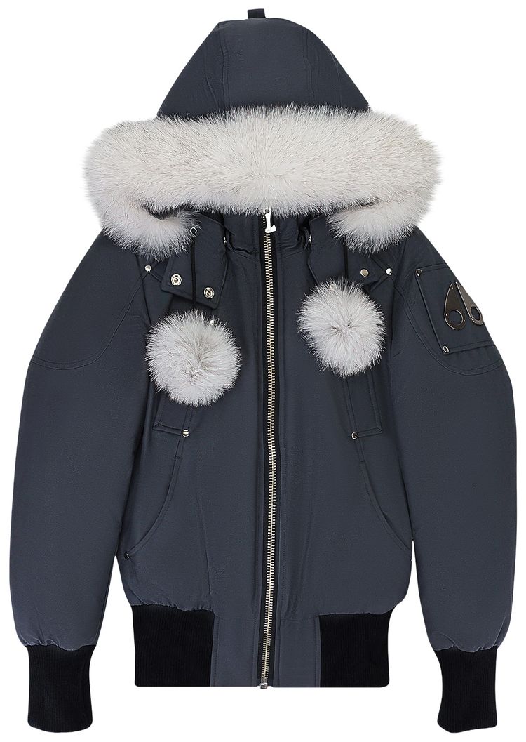 Moose Knuckles Debbie Bomber Jacket GraniteNatural