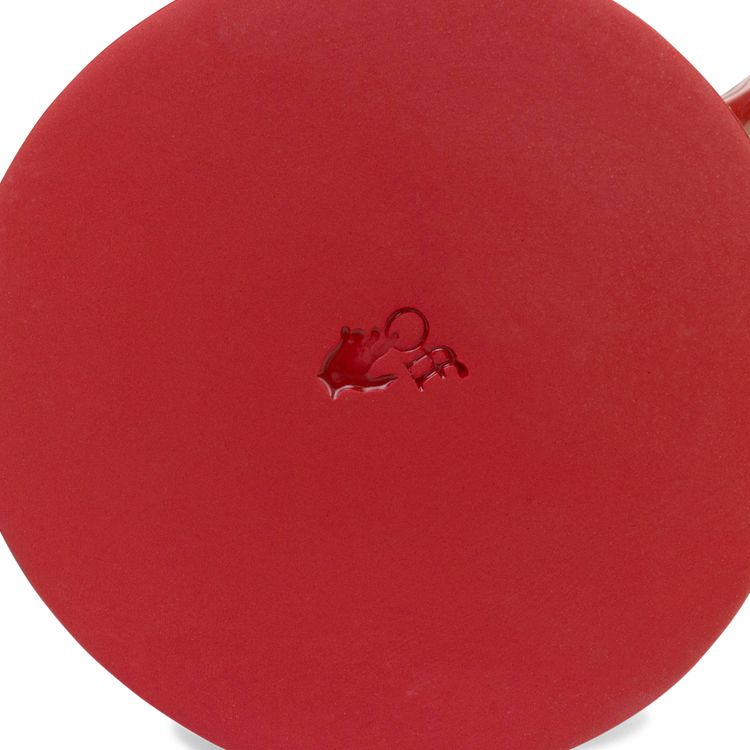 Off White Teapot Set Red