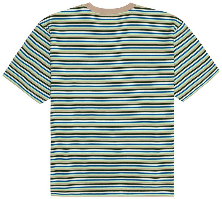 GOLF WANG Striped Tee Green Multicolor