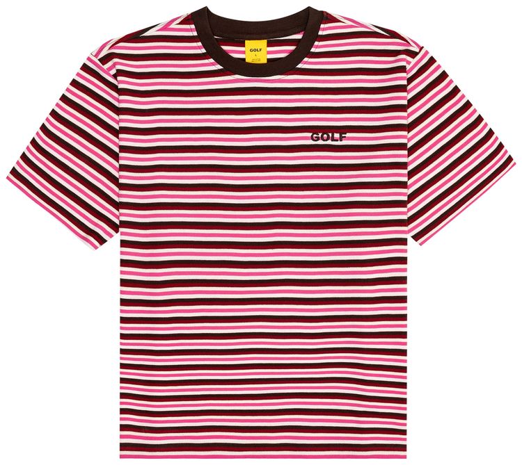 GOLF WANG Striped Tee Red Multicolor