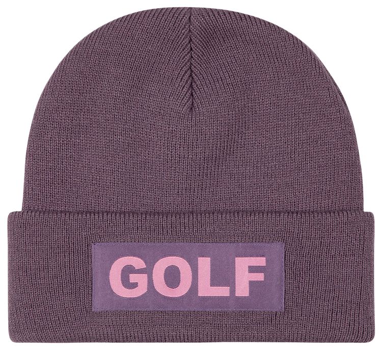 GOLF WANG Woven Logo Beanie Purple