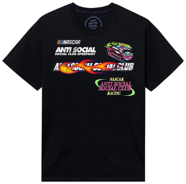 Anti Social Social Club x Nascar Daytona Tee Black