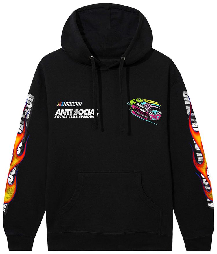 Anti Social Social Club x Nascar Daytona Hoodie Black