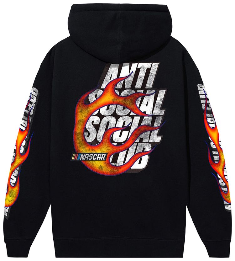 Anti Social Social Club x Nascar Daytona Hoodie Black