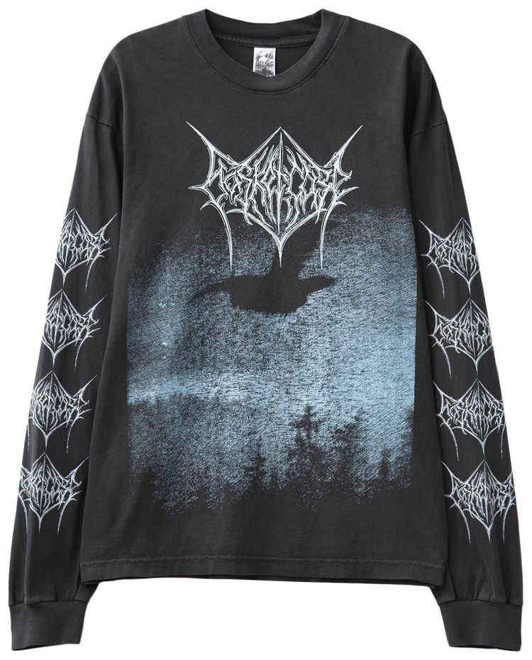 Basketcase Gallery Crow Long Sleeve Vintage Black