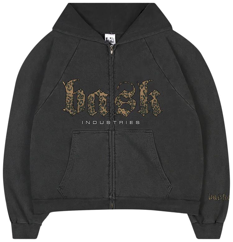 Basketcase Gallery Industries Zip Up Hoodie Vintage Black