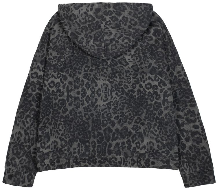 Basketcase Gallery Panther Zip Up Hoodie Vintage Black