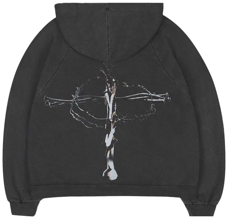 Basketcase Gallery Roadrash Zip Up Hoodie Jet Black