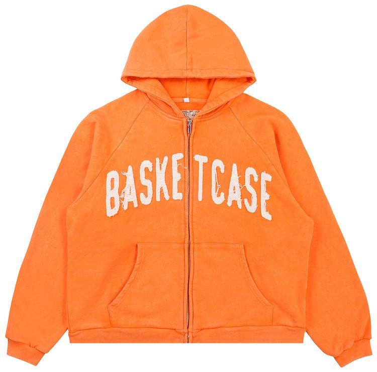 Basketcase Gallery Dweller Zip Up Hoodie Orange