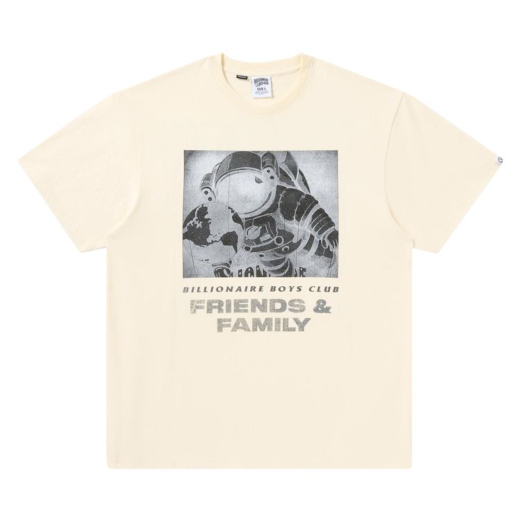 Billionaire Boys Club Friends And Family Oversized T Shirt Winter White