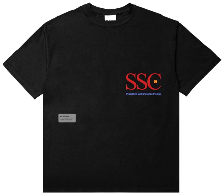 Students Golf SSC T Shirt Black