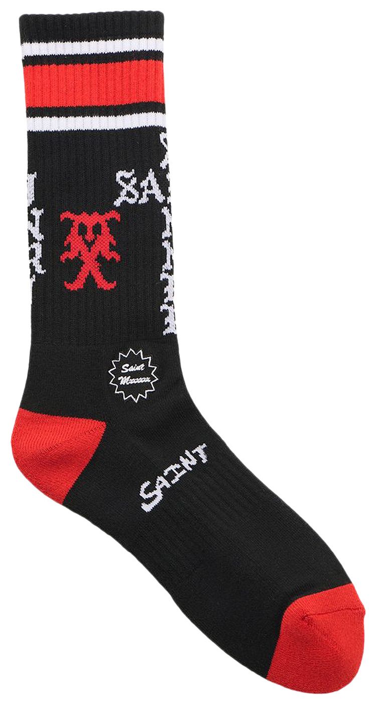 SAINT Mxxxxxx Sinner Socks BlackRed