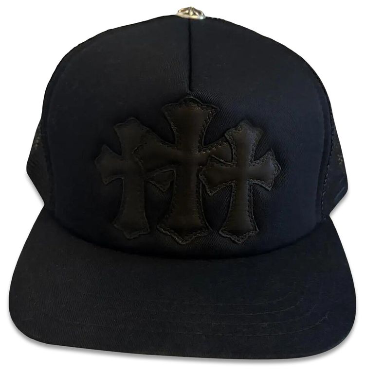 Chrome Hearts Leather Hat Black