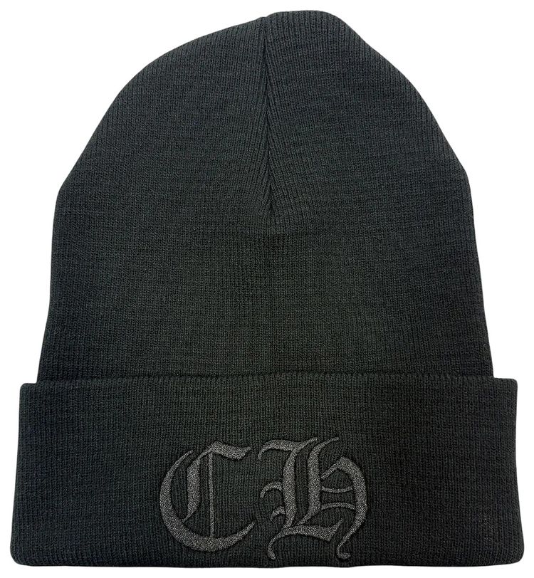 Chrome Hearts Embroidered Logo Beanie Black