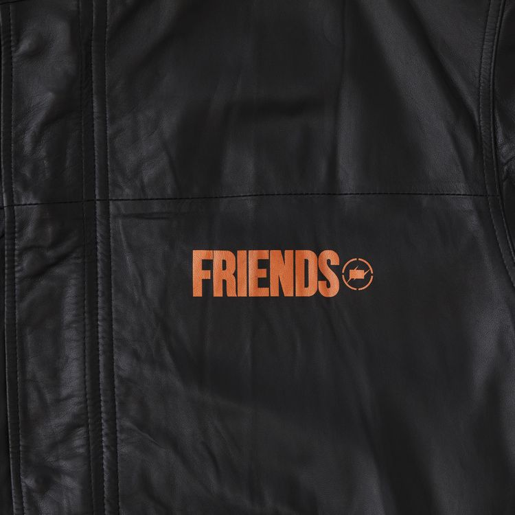 Vlone V Print Mods Coat BlackOrange