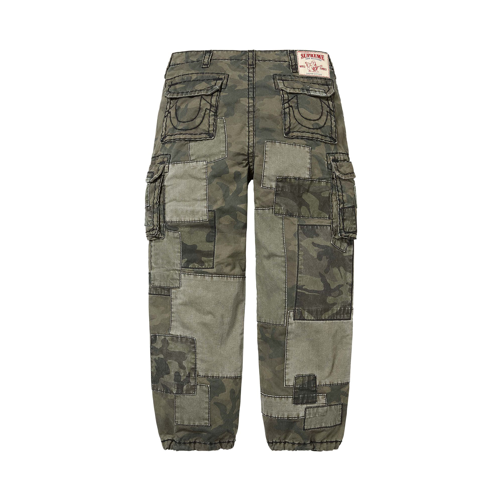 Buy Supreme x True Religion Patchwork Cargo Pant 'Olive Camo