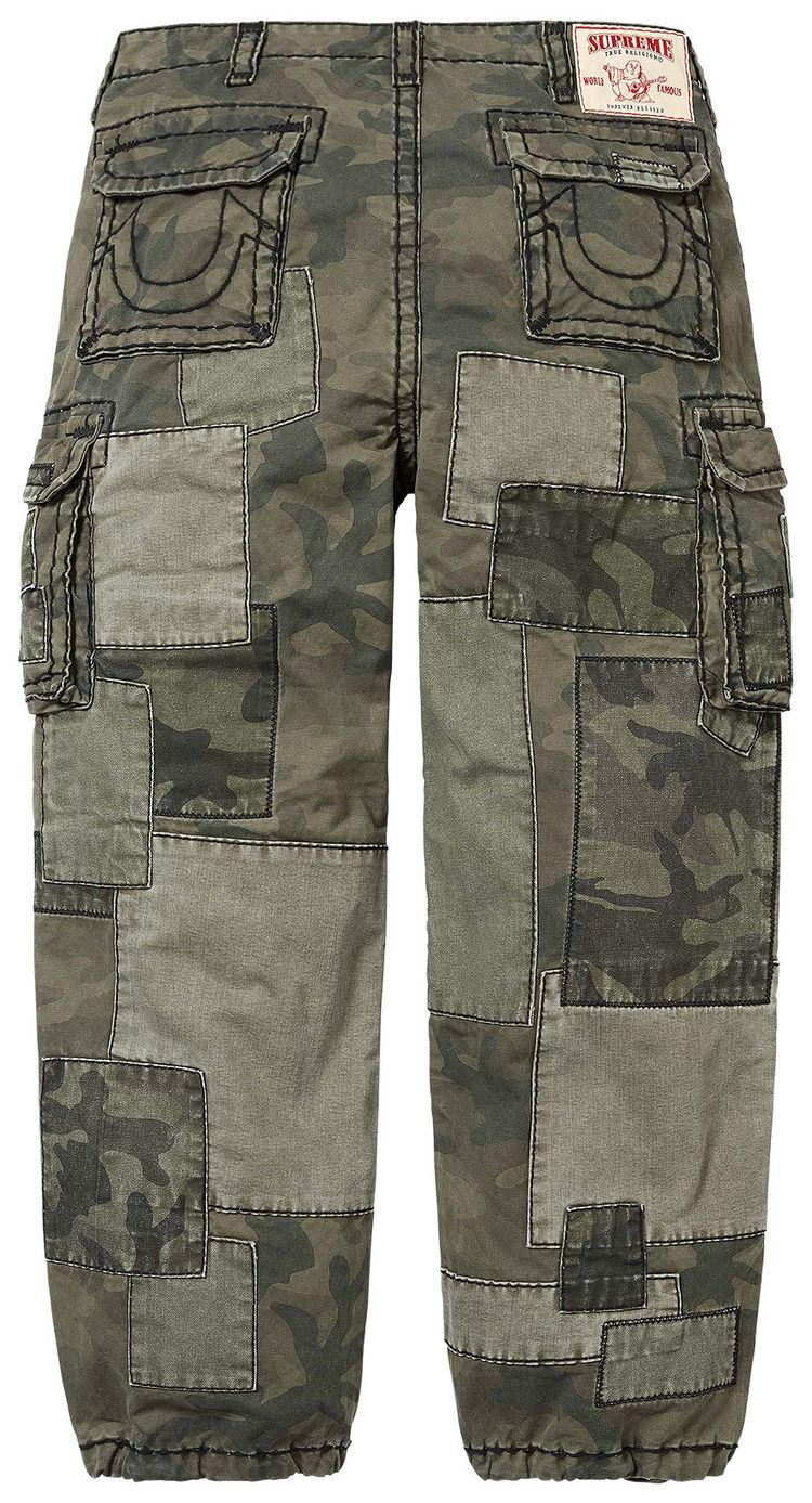 Supreme x True Religion Patchwork Cargo Pant Olive Camo