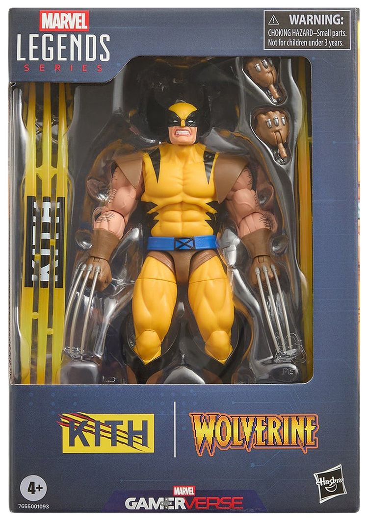 Kith x Marvel Comics for Hasbro Legends Wolverine Gamerverse Player 2 Figure Yellow