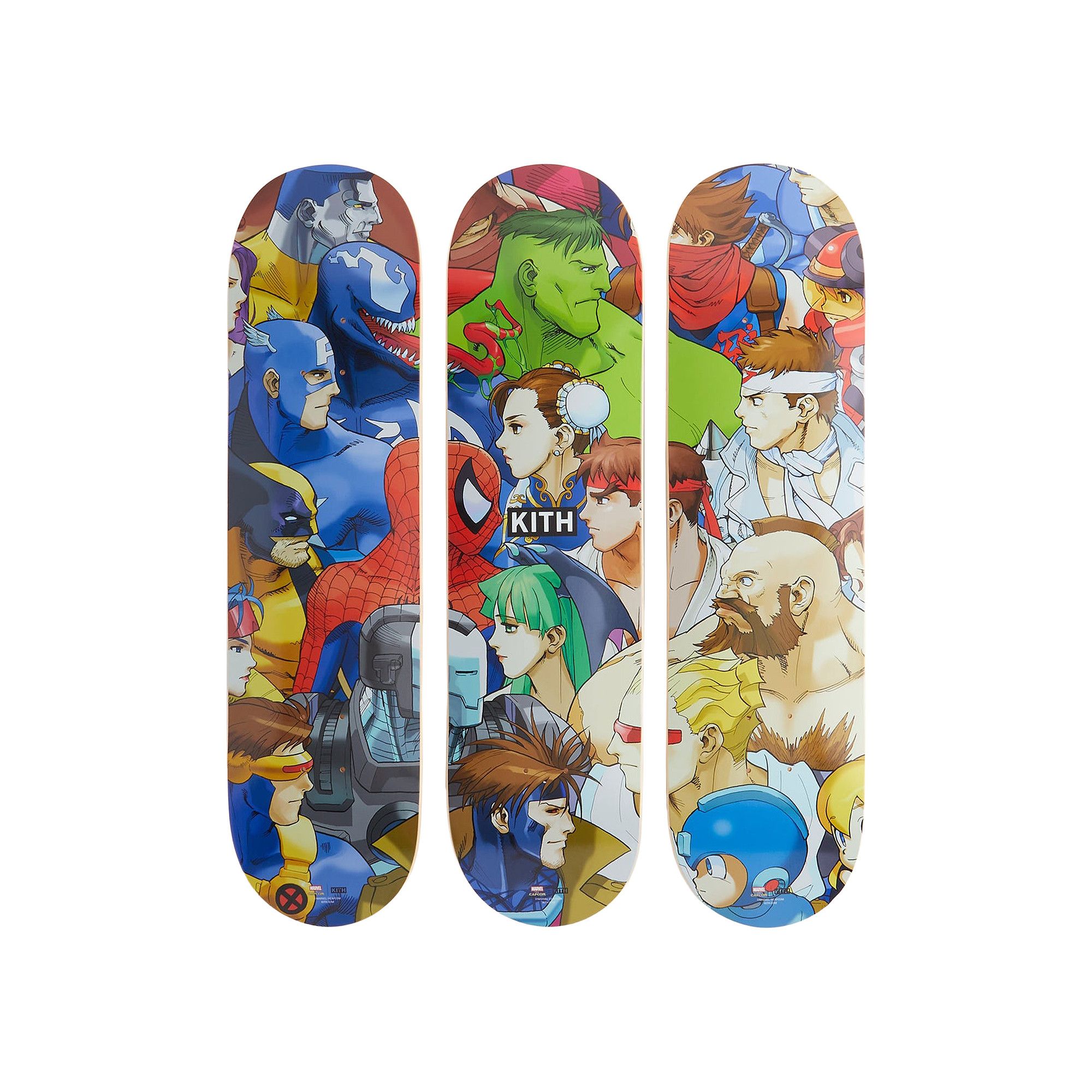 Buy Kith x Marvel vs. Capcom Triptych Set of 3 Skate Deck