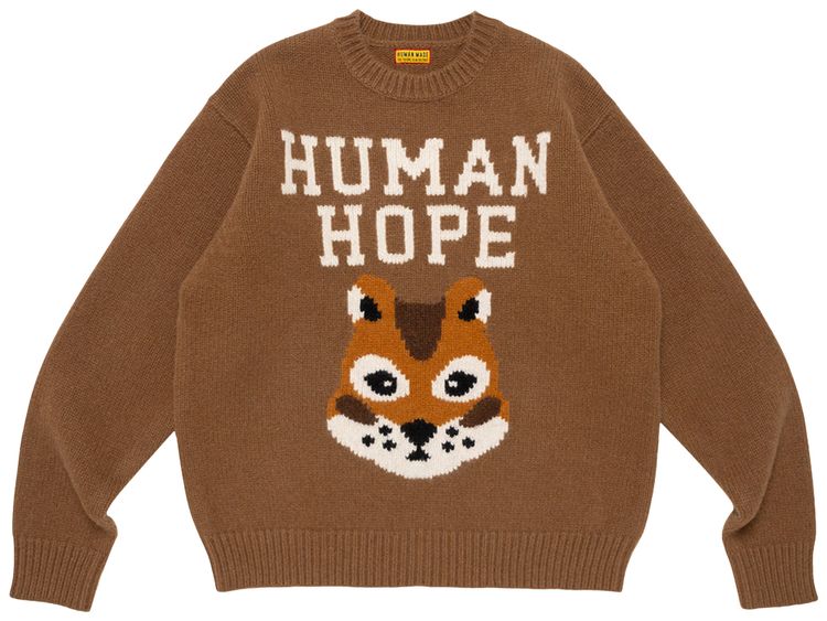 Human Made x j hope Human Hope Low Gauge Knit Brown