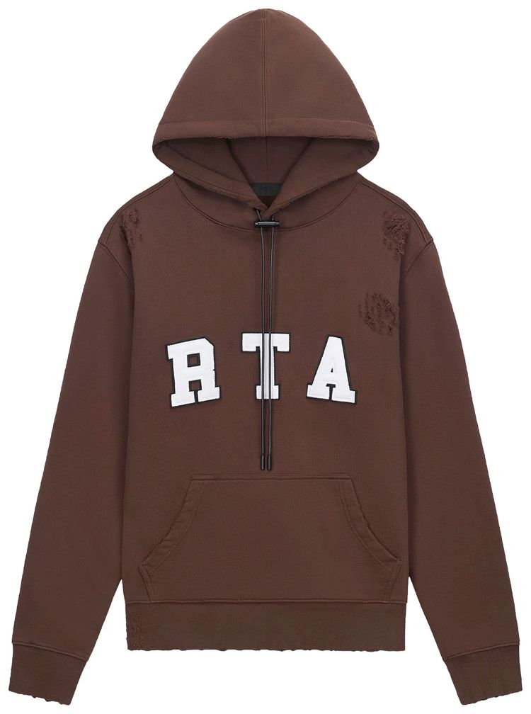 RtA Markus Hoodie Brown Collegiate