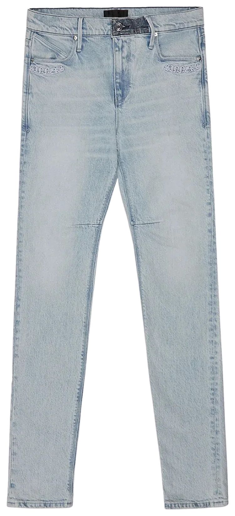 RtA Bryant Skinny Jeans Light Blue Sinners