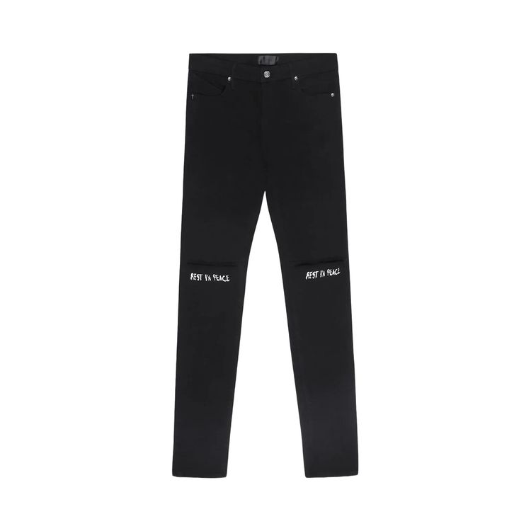 Buy RtA Bryant Skinny Jeans #39 Black Rest In Peace #39 MH24D623 B1205BLRK