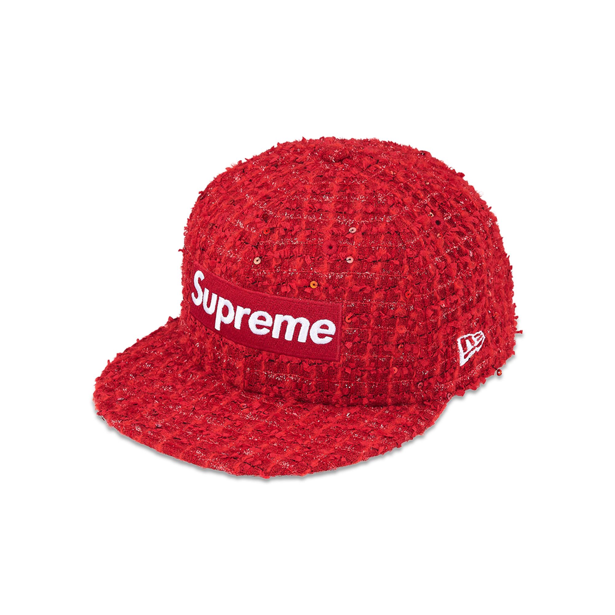 Buy Supreme Bouclé Box Logo New Era 'Red' - 00052 10007SBBLNE RED