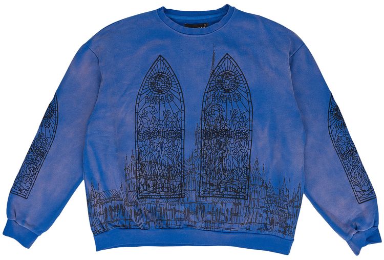 Who Decides War Cathedral Pullover Sweater Blue