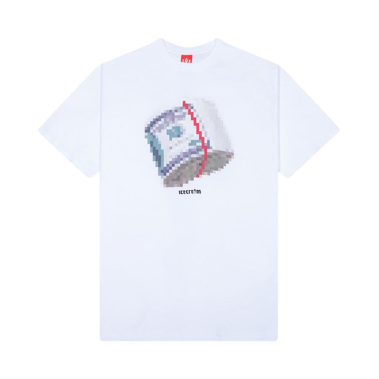 Icecream Pixel Short Sleeve Tee White