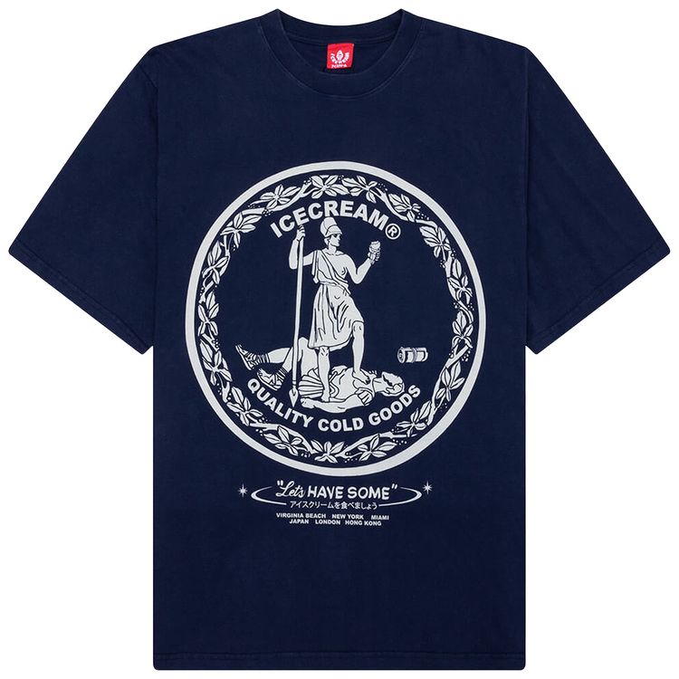 Icecream Seal Oversize Short Sleeve Knit Black Iris