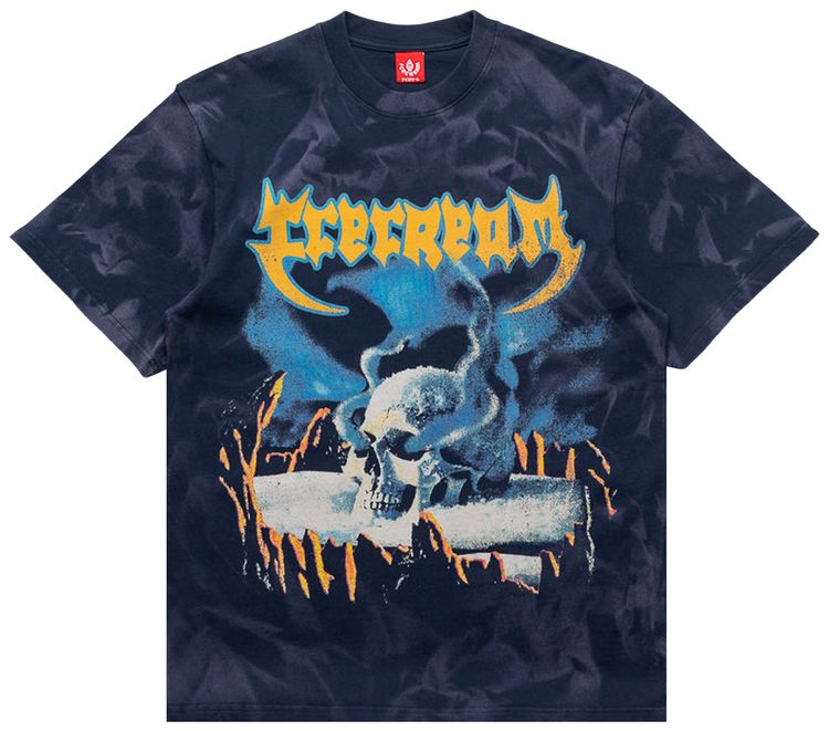 Icecream Stone Cold Oversize Short Sleeve Knit Black Iris