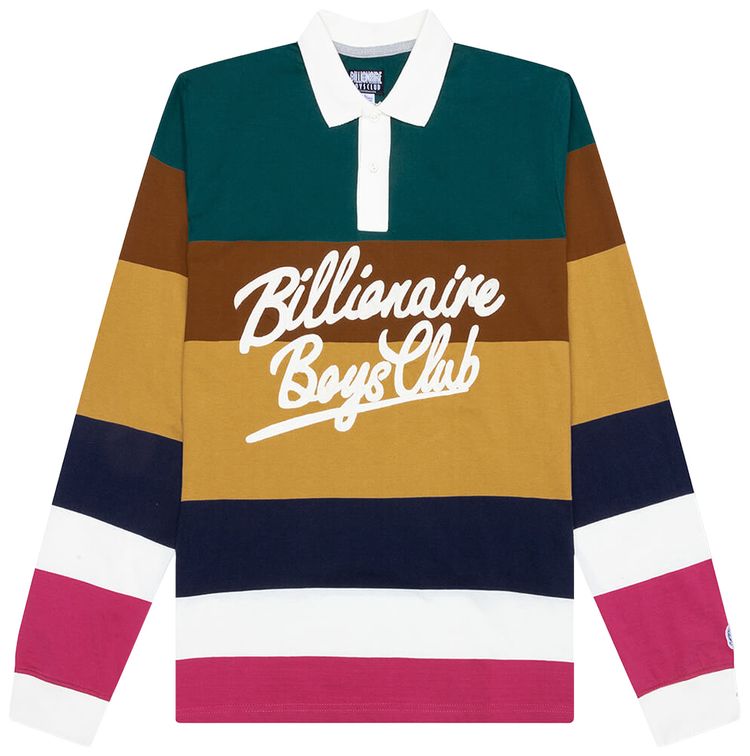 Billionaire Boys Club Rugby Jersey Long Sleeve Knit Rain Forest
