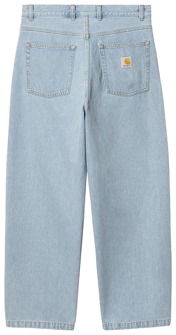 Carhartt WIP Brandon Pant Blue Heavy Stone Bleached