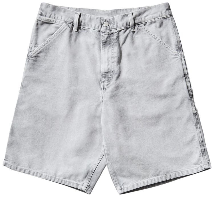 Carhartt WIP Single Knee Short Black Chalk Wash