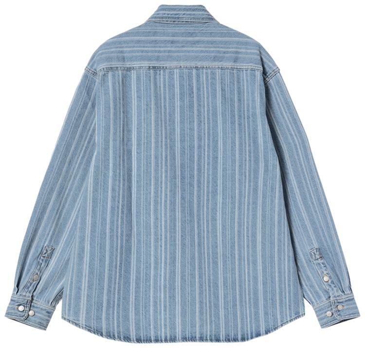 Carhartt WIP Rylan Shirt Jacket Rylan StripeBlue Stone Bleached