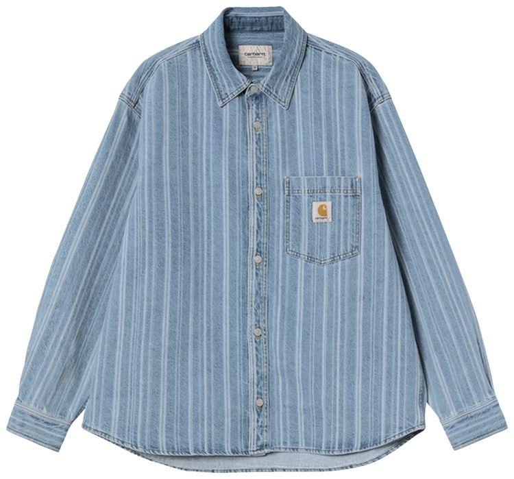 Carhartt WIP Rylan Shirt Jacket Rylan StripeBlue Stone Bleached