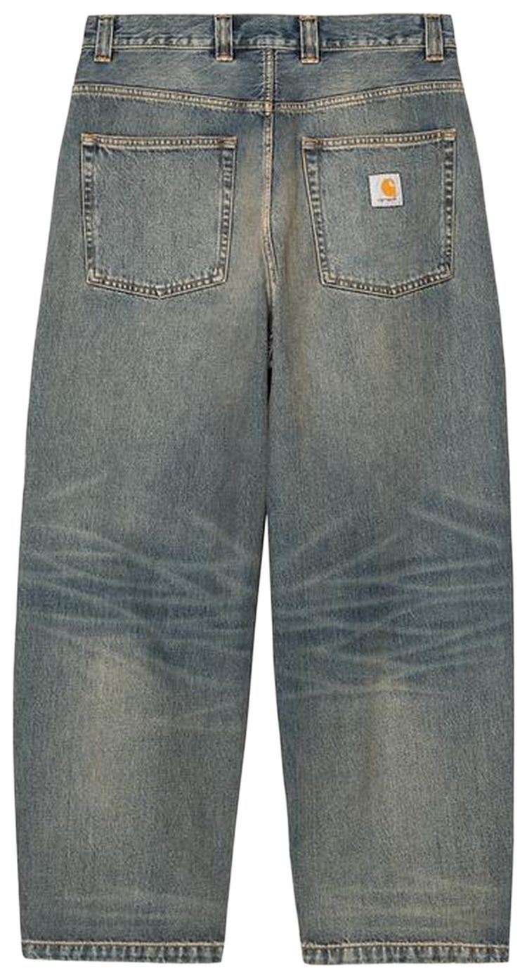 Carhartt WIP Brandon Pant Blue Worn Used Wash