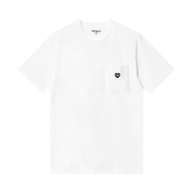 Carhartt WIP Short Sleeve Pocket Heart T Shirt WhiteBlack