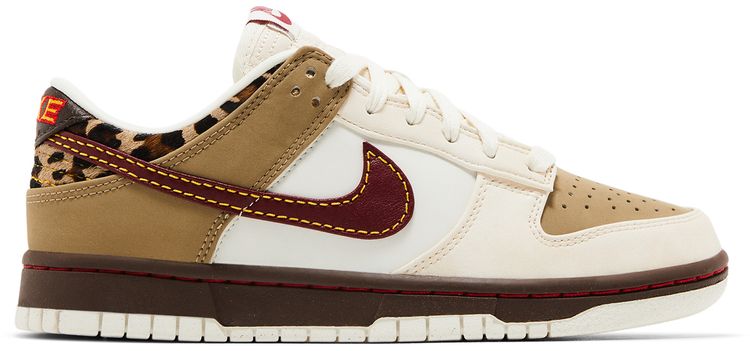 Nike Wmns Dunk Low Khaki Team Red