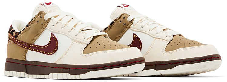 Nike Wmns Dunk Low Khaki Team Red