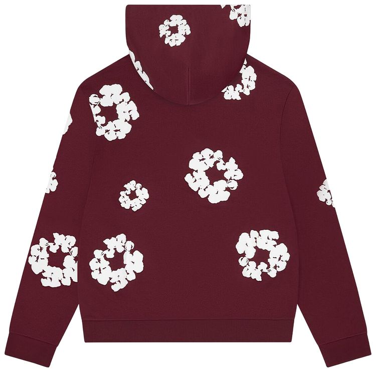 Denim Tears Cotton Wreath Hoodie Burgundy