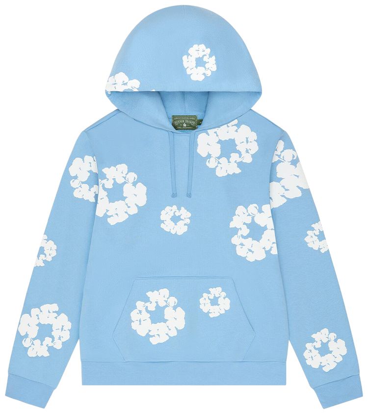 Denim Tears Cotton Wreath Hoodie Light Blue