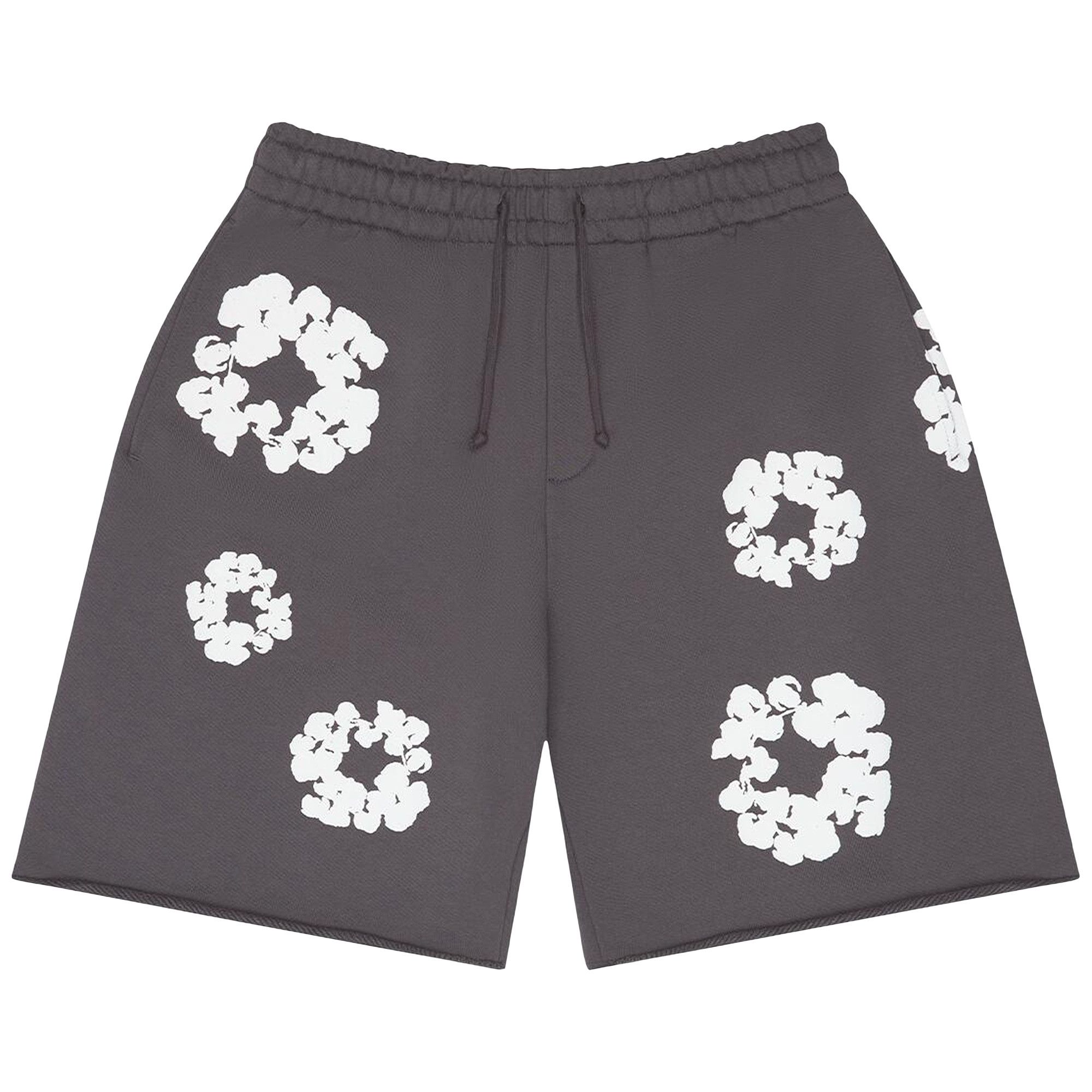 Buy Denim Tears Cotton Wreath Sweatshorts 'Charcoal